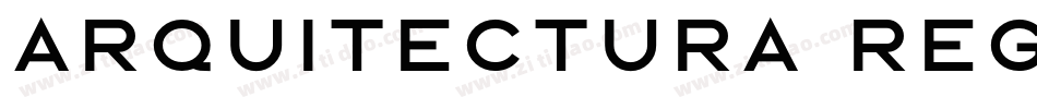 Arquitectura Regular字体转换